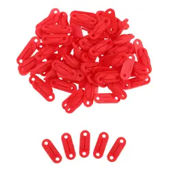 Œillets de protection pour raquette de badminton, jaunes et rouges, lot de 100 pièces