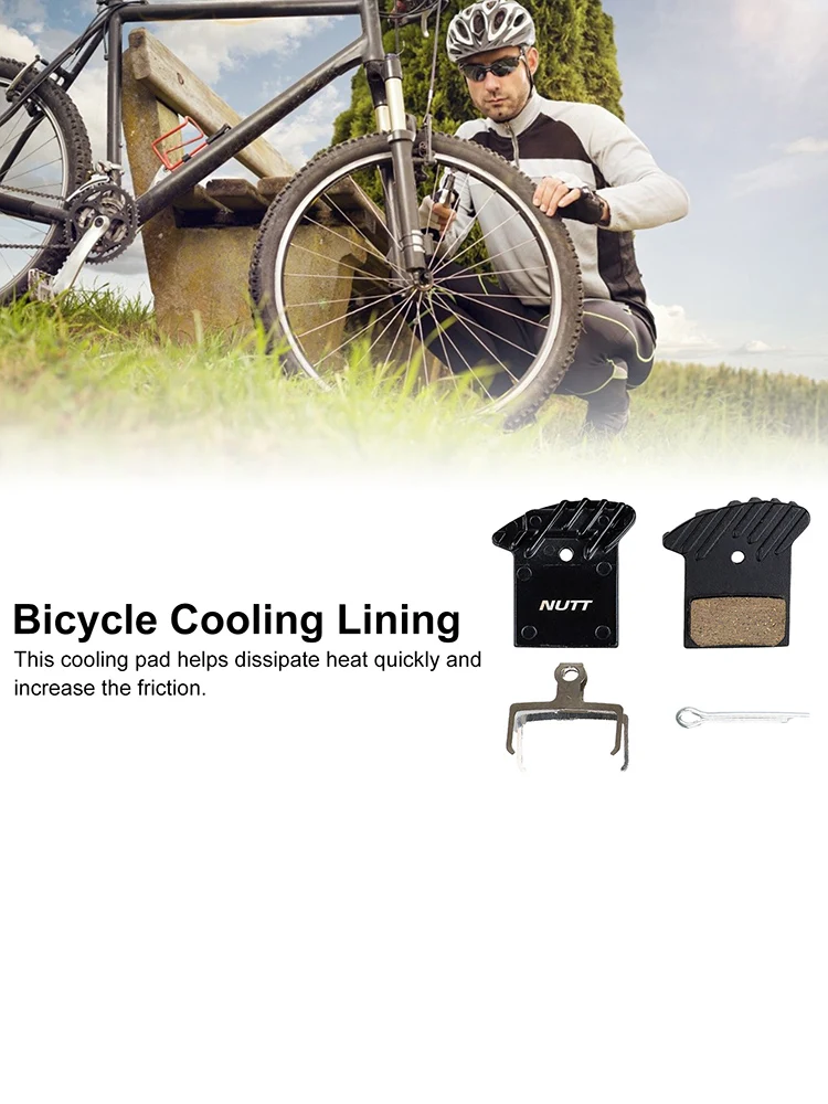 Bicycle Brake Pad Road Bike Cooling Lining Resin Disc Brake Pad NUTT Heat Dissipation To Make The Film