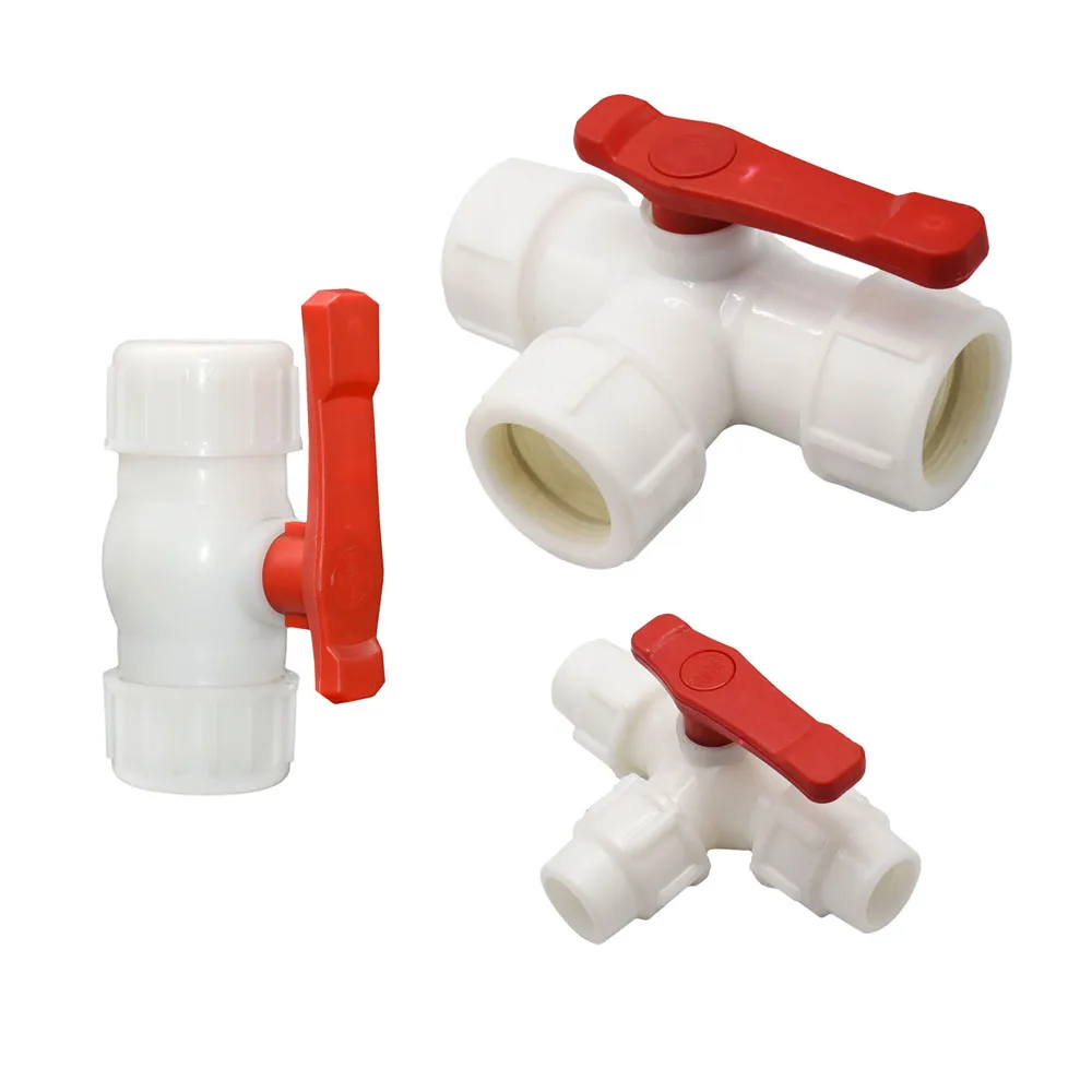 20/25/32/40/50/63mm PE Pipe Tee Quick Connector Water Splitter Plastic Pipe Valve T-type Tap 2/3-Way Water Supply Pipe ​Adapter