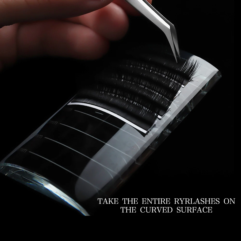 RETANA-Coussretours de mesure en cristal pour extension de cils, outil de greffage et d'agrandissement de faux cils