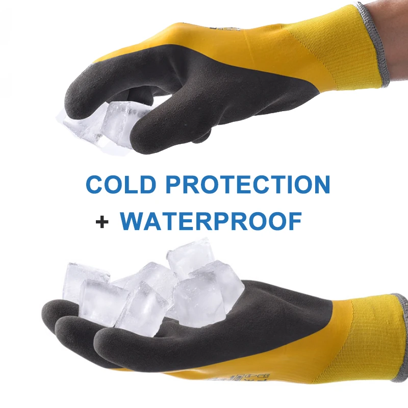 WG‑338 WG‑338W Thermal Winter Work Gloves Thick Double‑Layer Waterproof Non‑Slip Cold‑Proof Insulated Safety Work Gloves