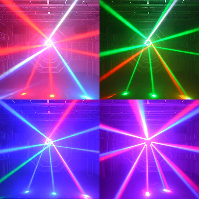 Fast Shipping Mini LED RGBW Spider Light 8x6W/9X10W Beam Moving Head Light Dj Disco Club Bar Party Concert Stage Lighting