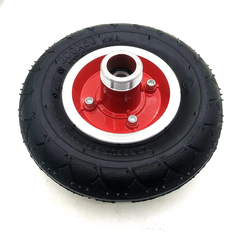 

200X50 Wheels With Drive Gear 8X2" Tire for Electric Scooter Wheel Chair Truck Pneumatic Trolley Cart