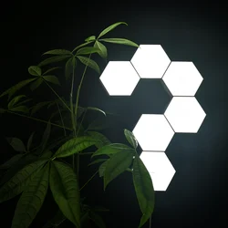 New Hexagonal Led Lamp Fancy Indoor Lighting Bedroom Gaming Decor Modern White Touch Sensor Lamps for Home Decor Night Lights