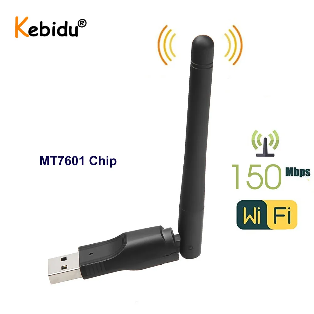 Mini USB Wifi Adapter MT7601 150Mbp High Speed Wi Fi Ethernet USB WiFi Receiver For DVB S2 DVB T2 Decoder TV Set Top Box Laptop