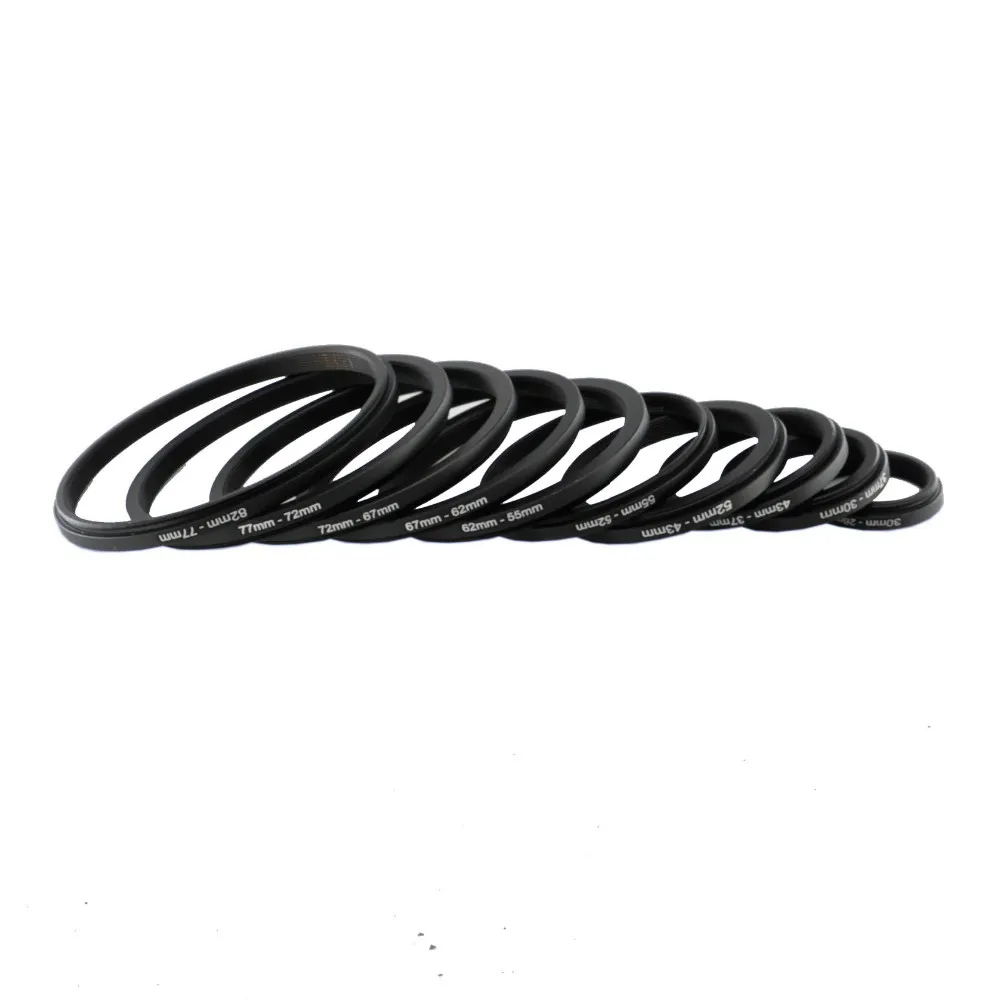 62-52 67-55 72-52 72-55 72-58 77-55 77-58 77-62 82-58 مللي متر حلقة من الألومنيوم معدن التنحي خواتم محول العدسة مجموعة فلاتر