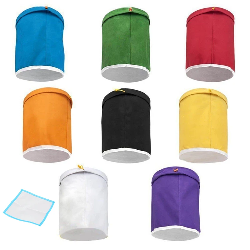 1pcs 5 Gallon Multi-color Micron Sizes Bubble Hash Herbal Filtration Bag +Free Pressing Screen Plant Residue Filter Bubble Bag