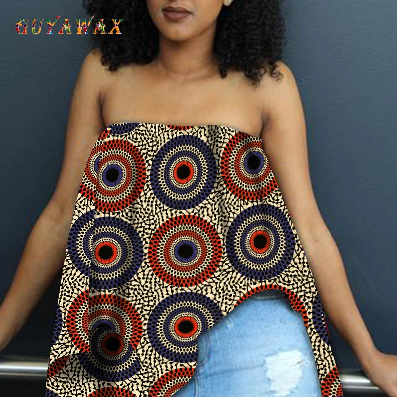 

Fashion 2023 Ladies Clothes African real wax Top Dashiki Print Plus Size T Shirt Traditional Clothing African Dresses for Women