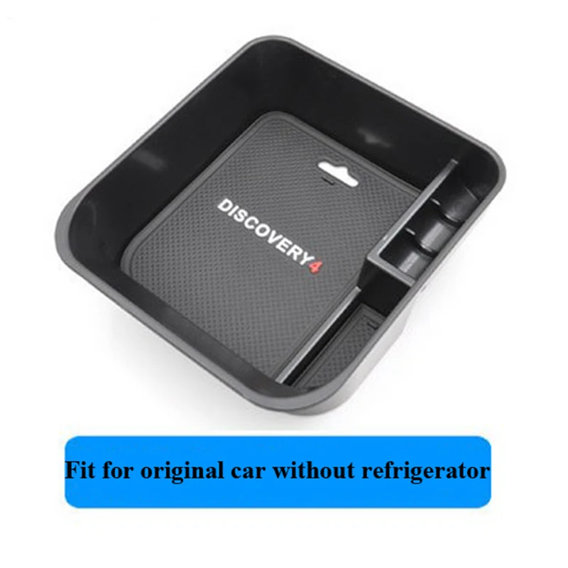 Black Car Central Storage Box Door Glove Armrest Organizer Box For Land Rover Discovery 4 2014 2015 Container Holder Tray