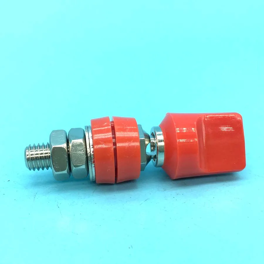 10PCS M8*60 60A Binding Post 8MM Socket Copper Terminal Test Probe Cable Jack ConnectorS for 4mm Banana Plug