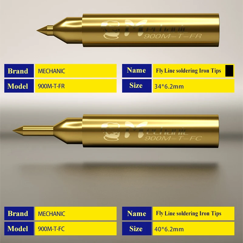 MECHANIC Pure Copper Soldering Iron Tip Welding Tips Fly Wire Maintenance Jump Wire Solder Soldering Tip