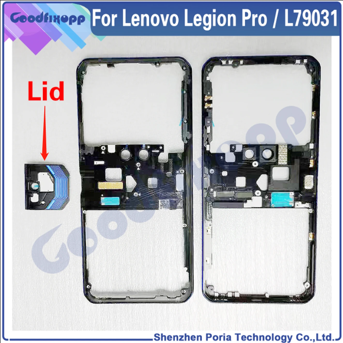 Middle Frame Lid For Lenovo Legion Pro L79031 Rear Bracket Bezel Plate Chassis For Legion Pro Middle Frame Receplament Pars