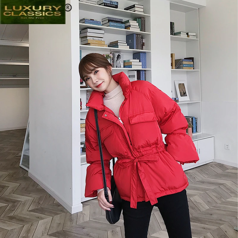 

Women Jacket Fashion Winter 2021 Thick Warm Female Jacket Down Cotton Coat Parkas Jaqueta Feminina Inverno Hiver 903JMYQ