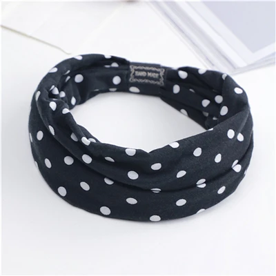 Floral Print Turban Knot Headwrap Sports Elastic yoga Hairband Fashion Cotton Fabric Wide headband For Women Hair accessoires