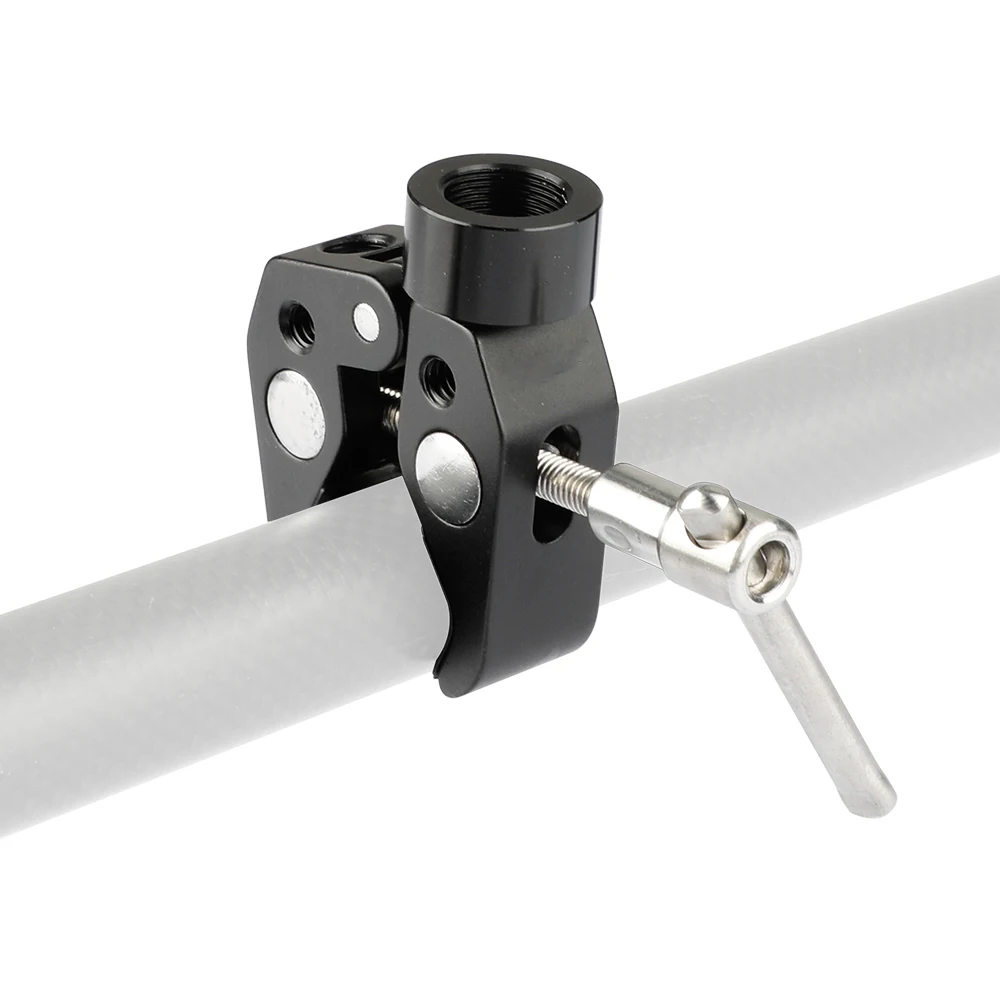 HDRIG 다목적 슈퍼 크랩 클램프, 나사 엄지 나사 어댑터, 파이프 클립 로드 클램프, 카메라, 조명, 우산용, 1/4 인치 및 3/8 인치