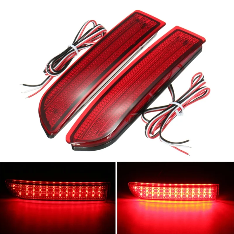 2X Car Led Tail Light Parking Brake Rear Bumper Reflector Lamp For Toyota Avensis/Alphard Mki/Rav4 Led Tail Lights Fog Stop Park image 3