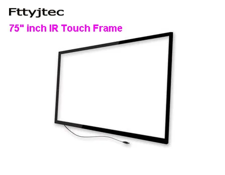 

Fttyjtec 75 inch 10 points ir multi touch screen overlay for monitor, touch kiosk, touch table with fast free shipping