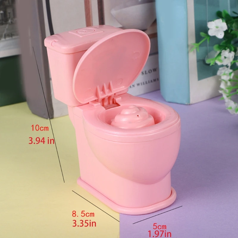 Toilettes amusantes pour enfants et adultes, jouet de blague pour garçons et filles, couleur aléatoire N1HB