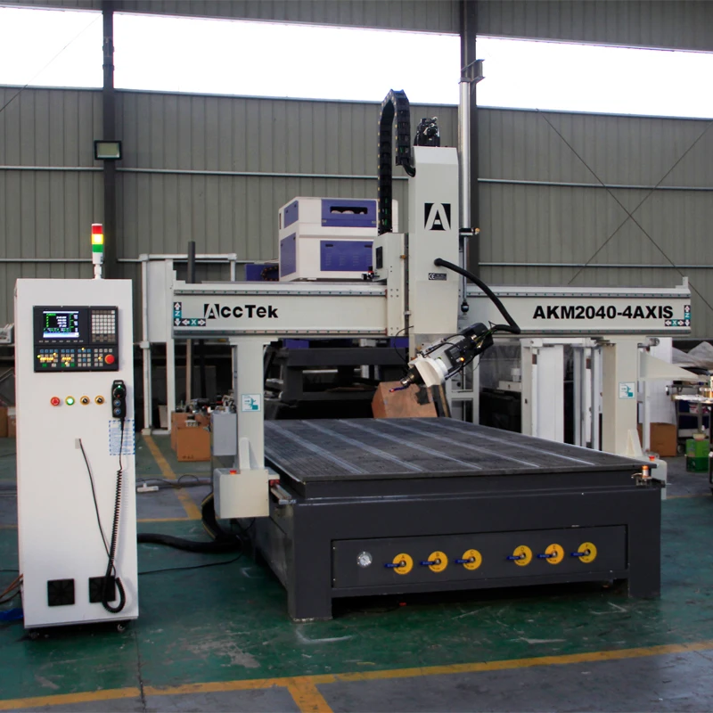 New 4 Axis ATC Wood CNC Router Furniture Automatic CNC Wood Carving Machine for Curved Back Chair