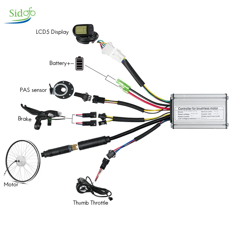 MXUS XF 15F/15R/40 Electric Bike Conversion Kit Bicicleta Electrica 36V/48V 350W/500W/1000W/1500W LCD Display Without Battery