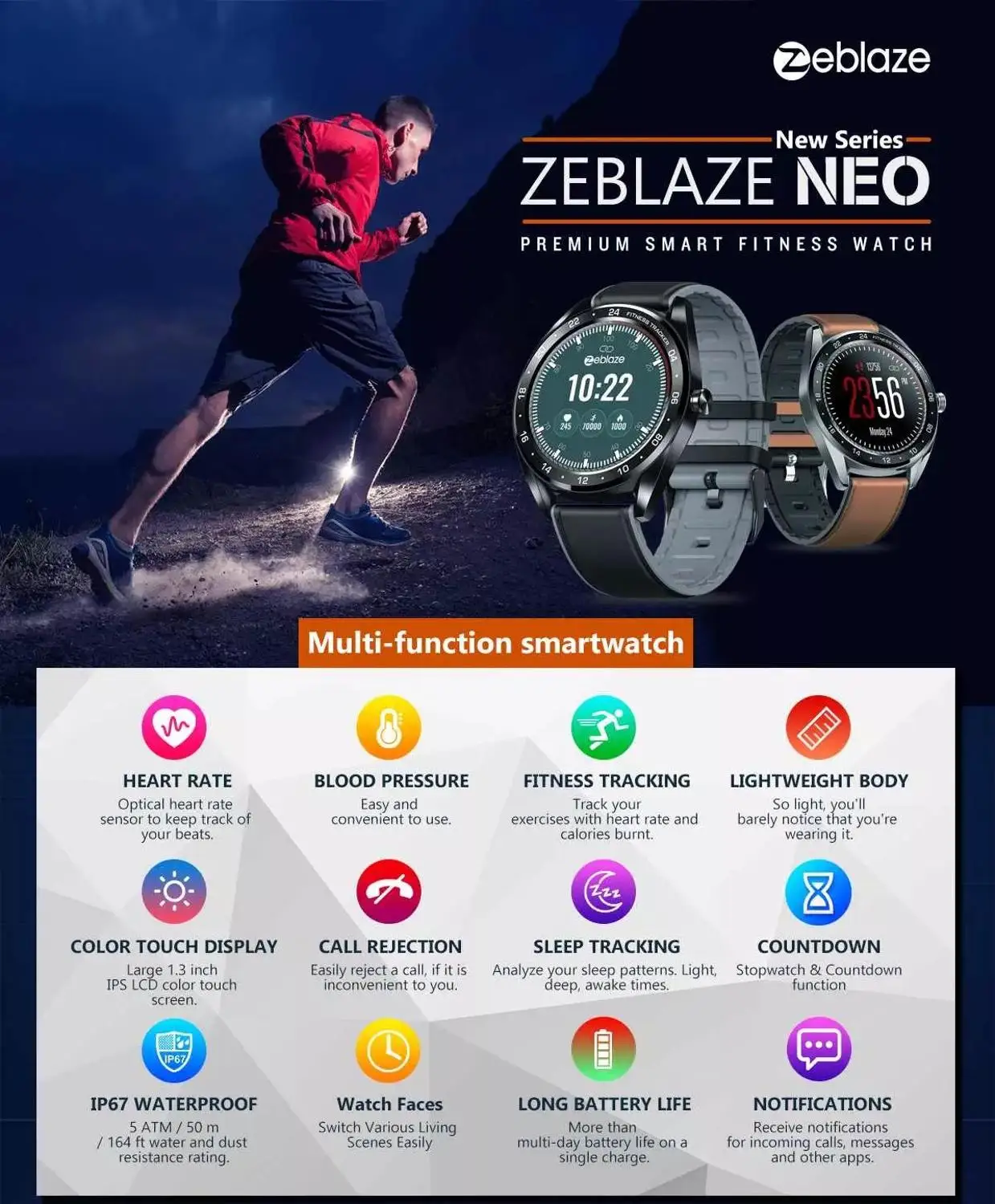 Zeblaze NEO smart watch original charger Cable 2pin Magnetic Power USB Power Charging cables smart accessory new good quality