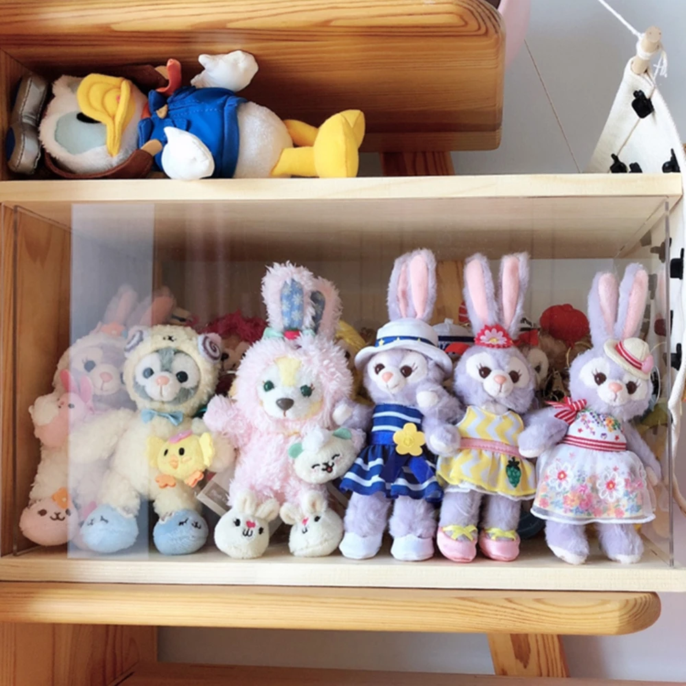 อะคริลิคใสตาบอดกล่อง Hand-Made กล่องตุ๊กตาของเล่น Organizer ฝุ่นประตู Store เครื่องมือ