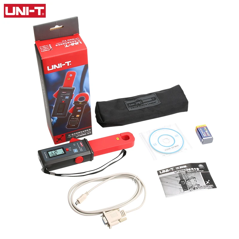 UNI-T Leakage Clamp Meter UT258A 60A AC DC Current Pliers Digital Ammeter Amperometric Clamp Auto Range