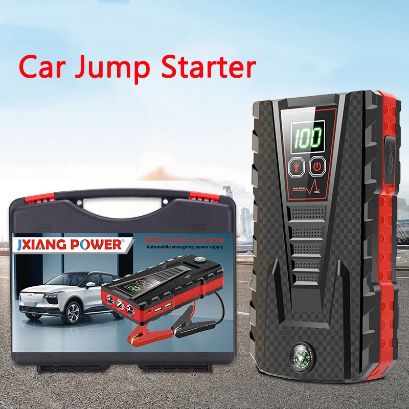 Car Jump Starter Power Bank 32800mAh Portable Battery Station For iPhone 12 Xiaomi Samsung Car Emergency Booster Starting Device