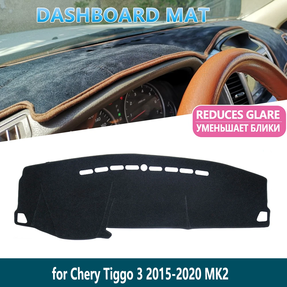 for Chery Tiggo 3 2015 2016 2017 2018 2019 2020 Anti-Slip Dashboard Mat Cover Pad Inner Sun Shade Dash board Car Accessories