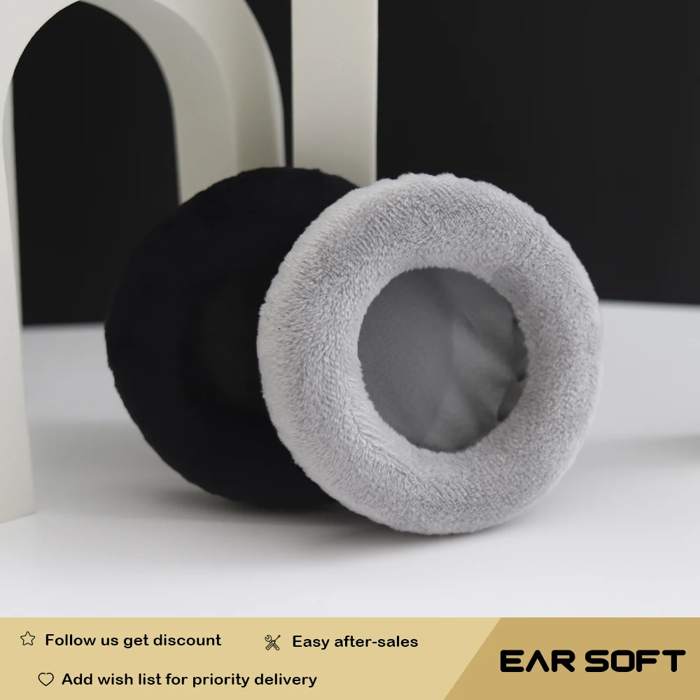 

Earsoft Replacement Cushions for ATH-M30x ATH-M40X ATH-M50X Headphones Cushion Velvet Ear Pads Headset Cover Earmuff Sleeve