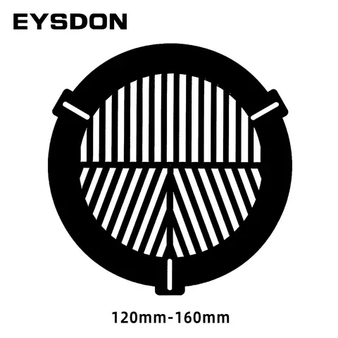 EYSDON Bahtinov 마스크 포커싱 마스크 망원경용 물고기 뼈 플레이트(외경 120mm-160mm용)