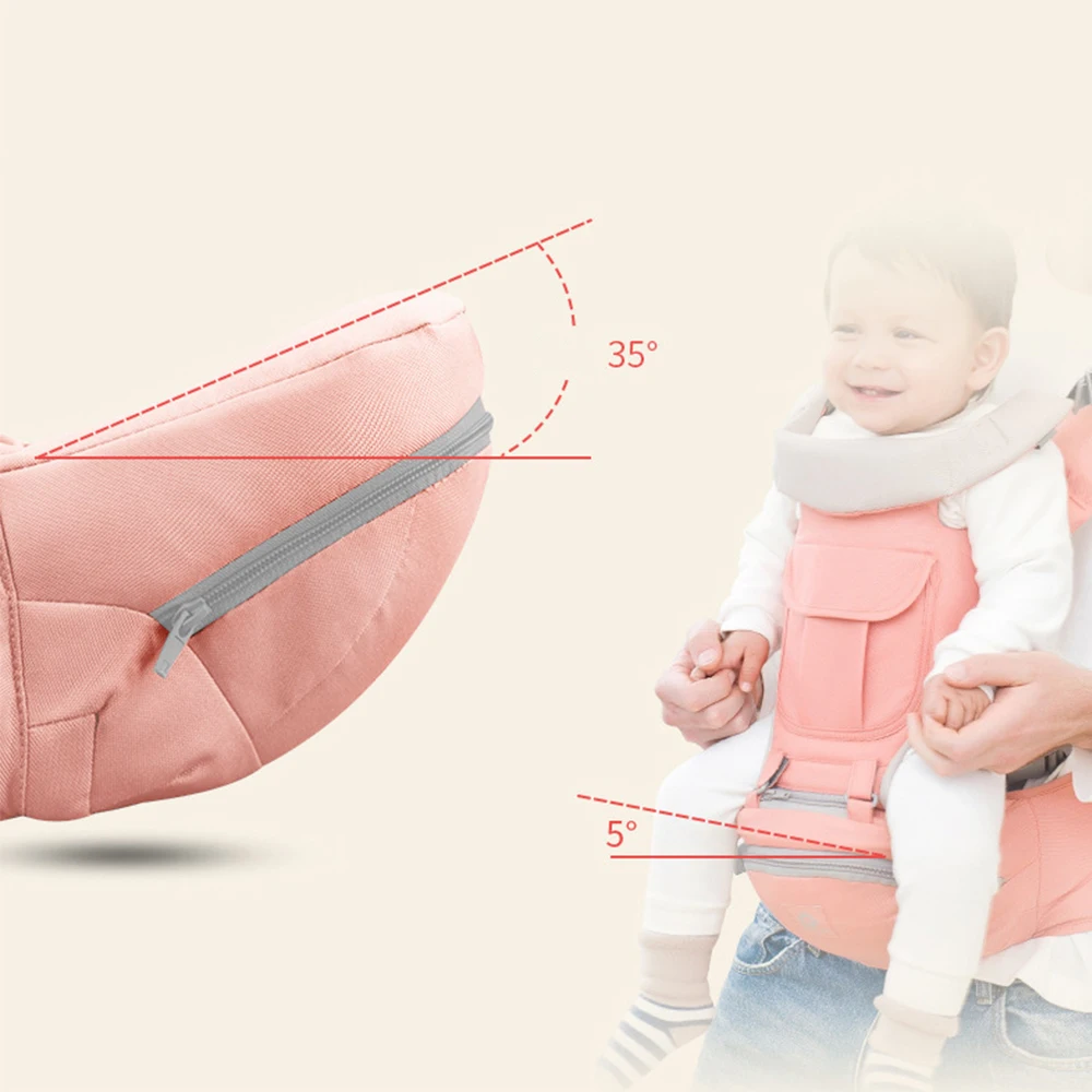 Ergonomic Baby Carrier Infant Adjustable Hipseat Sling Front Facing Travel Activity Gear Kangaroo Baby Wrap For 0-24 Months