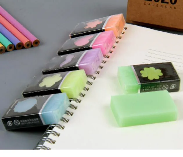 1PC Kawaii Glow-in-the-dark Eraser Student Exam Stationery Erasers Kids Gifts  (ss-841)