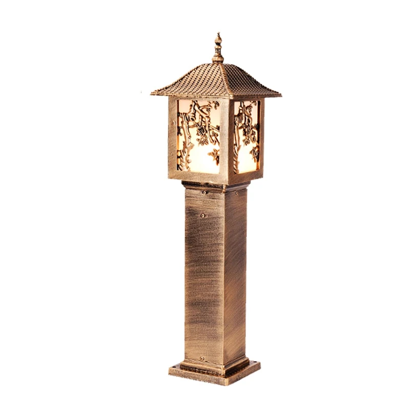 Europe Outdoor Decoration Lawn Lamp 60/80CM Tall-Column Garden Road Light Backyard Landscape Lighting