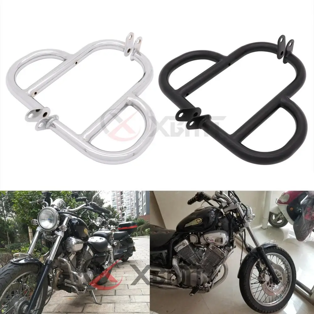 

Motorcycle Highway Crash Bars Engine Guard Rail Front Side Protecto For Yamaha Virago 400 535 XV400 XV535 All Years