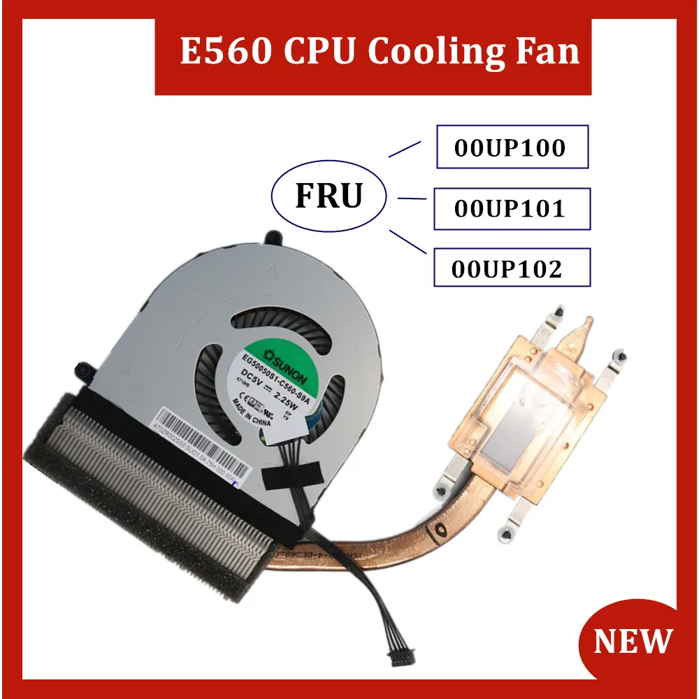 

Applicable to Thermal Module Cooling Fan and Heatsink For ThinkPad E560 FRU 00UP100 00UP101 00UP102