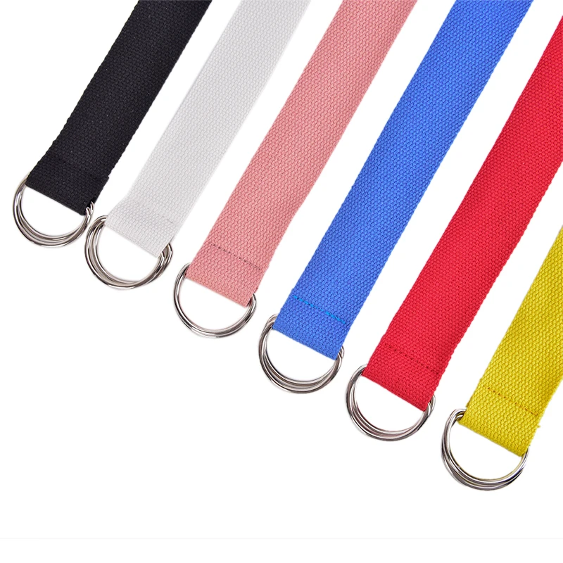 Tactische Canvas Mannen Riem Hoge Kwaliteit Unisex Dubbele Ring Gesp Tailleband Casual Canvas Vrouwelijke Riem Stof Voor Jeans