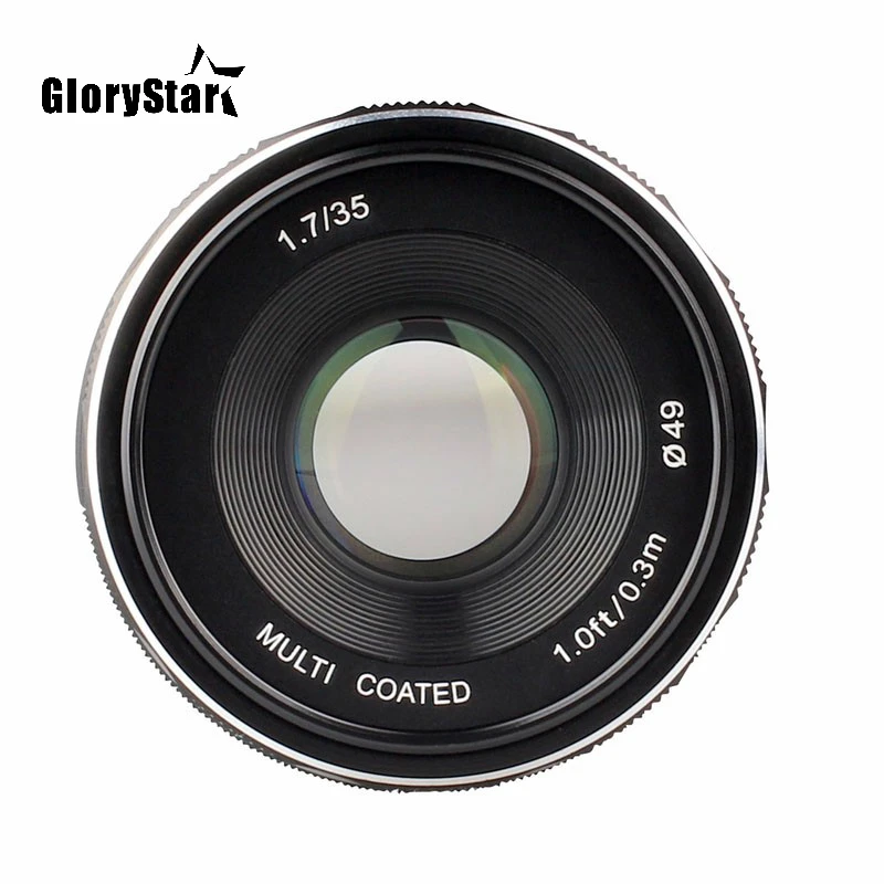 4/3-35-1.7 35mm f1.7 Large Aperture Manual Focus lens for Olympus for Panasonic M4/3 GX85 GH5 FZ280 FZ300 G85 GH4 GH5S  E-M5 II