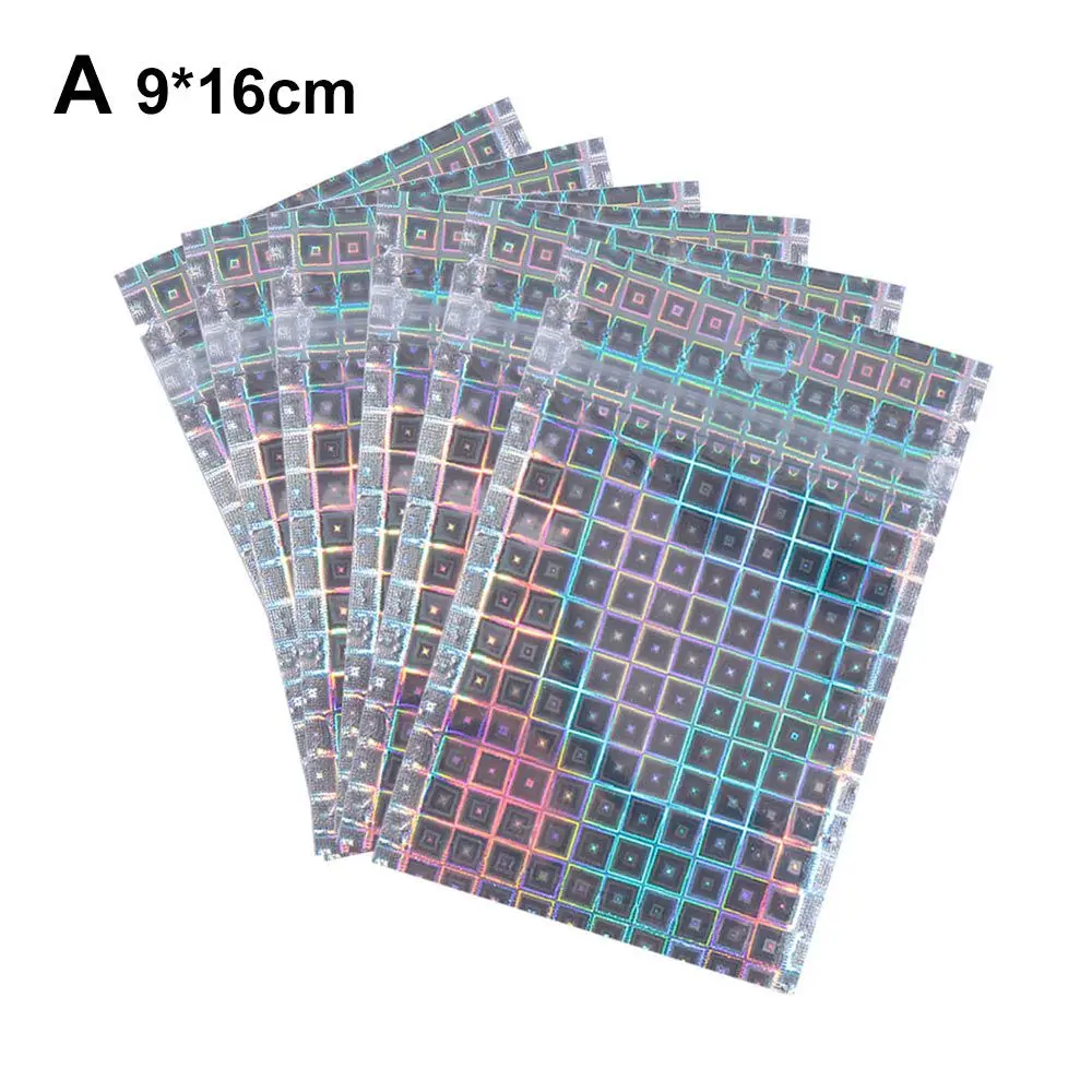 

10Pcs Retail Waterproof Self Seal Laser Reclosable Pouches Packaging Bag Storage bags