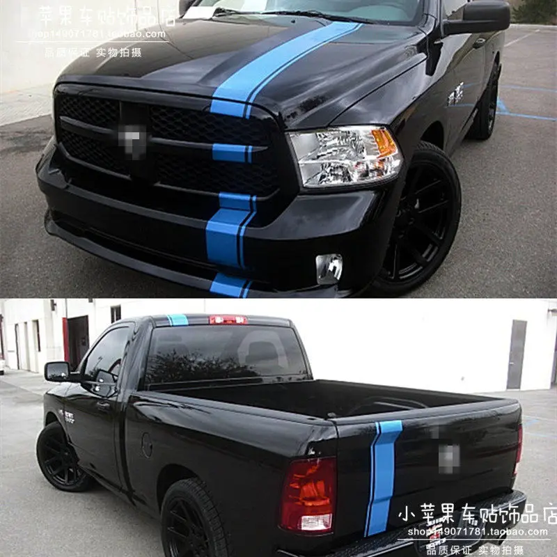 

Car sticker FOR Dodge RAM Front car roof car rear parallel line personality decal Customized color sticker for pickup truck