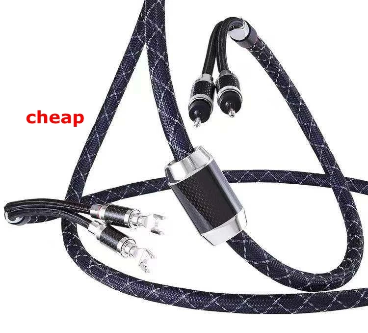 Top-of-the-line Hi-Fi audio NanoFlux carbon fiber speaker cable