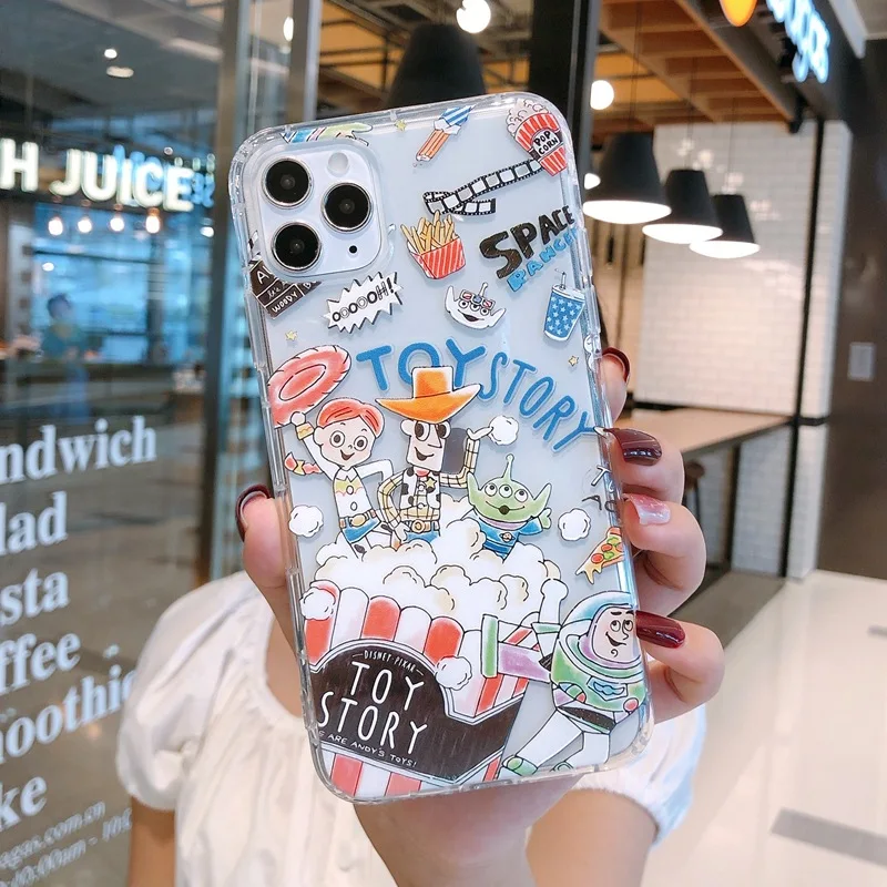 New Disney Phone Case for Apple IPhone 7 8 SE2 7Plus 8Plus XS Max 11 Pro 12 Pro TPU Phone Back Cover Cute Cartoon Shell Gifts