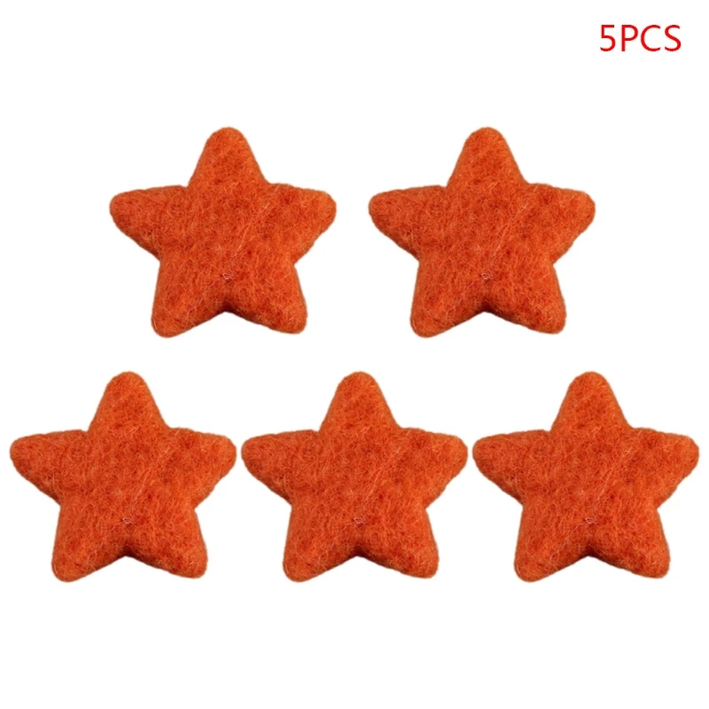 5Pcs Newborn Photography Props Baby Wool Felt Stars Photo Shooting Accessories P31B