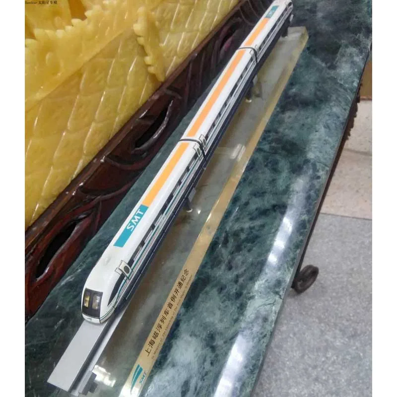 44 Cm 1/180 Scale Die-cast Alloy Train Shanghai Maglev Train Model Adult Children Toys High-end Gift Collection Home Decoration