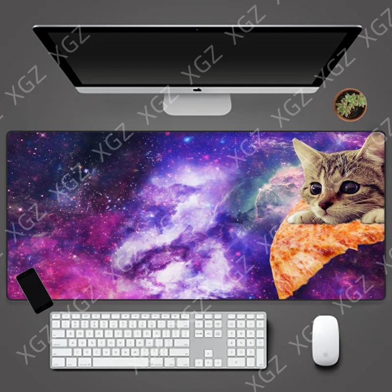 YuzuoanXL Best Selling Custom Mouse Pad Animal Gray Fun Lying Cat Kitten Computer Notebook Rectangular Rubber Pad Household