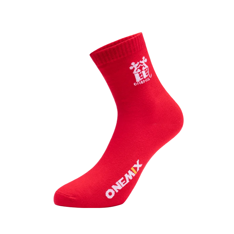 ONEMIX 2023 Lucky Socks calzini da uomo New Casual antibatterico deodorante traspirante calzini da donna calzini rossi