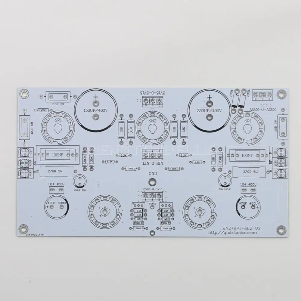 6N1 + 6P1 3W * 2 스테레오 HIFI 튜브 전력 증폭기 보드 PCB, 6E2 고양이 눈 레벨 표시기 포함