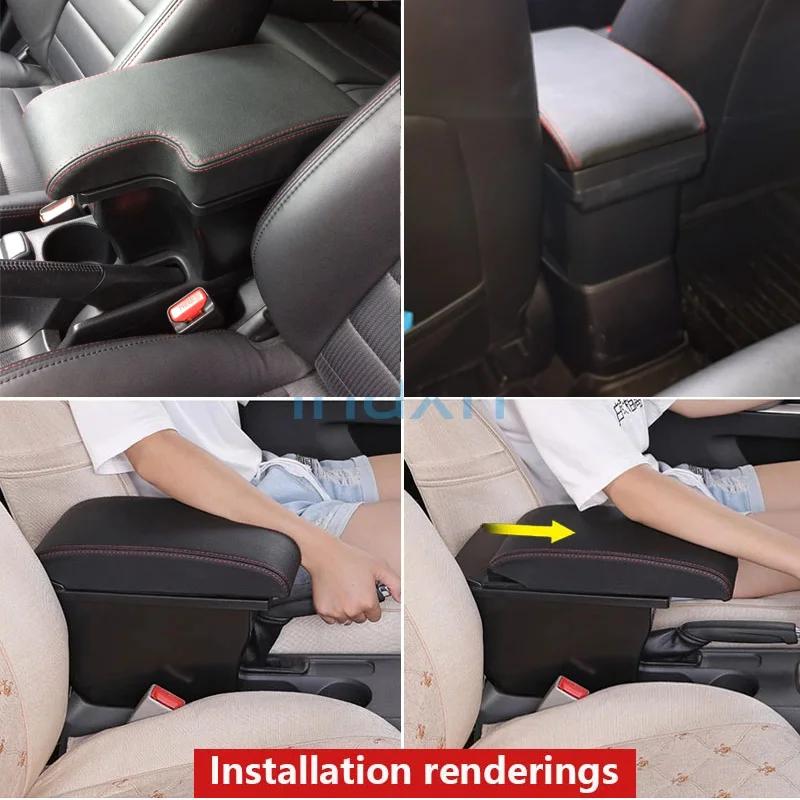 For Mazda CX-3 Armrest box Retrofit For Mazda 2 skyactiv version cx3 CX-3 Car Armrest Storage box car accessories Charging USB