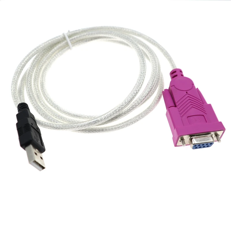 USB to Rs232 serial cable female port switch USB to serial DB9 female serial cable dual chip USB to COM best quality