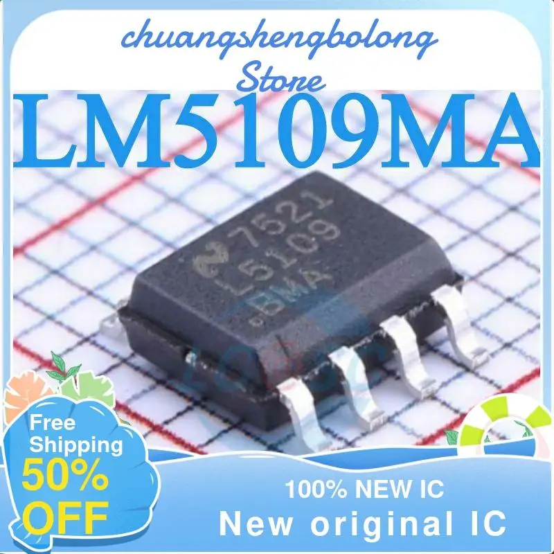 

5 шт. LM5109 LM5109MA SOP-8 L5109MA новый оригинальный IC